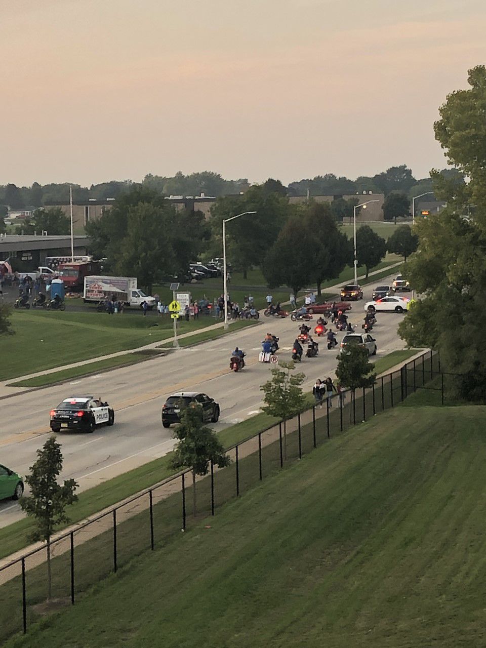 Motorcycle riders parade in support of Kaylie Juga
